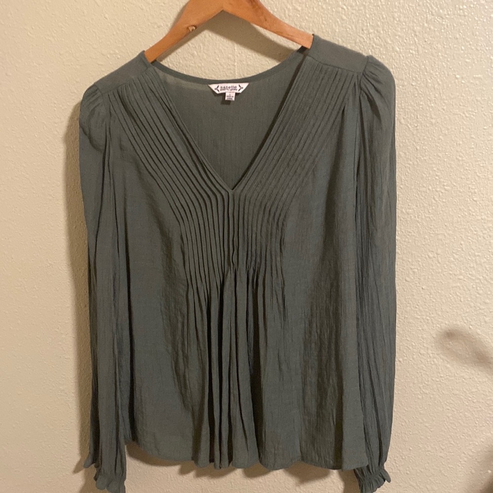 Forest Green long sleeve blouse